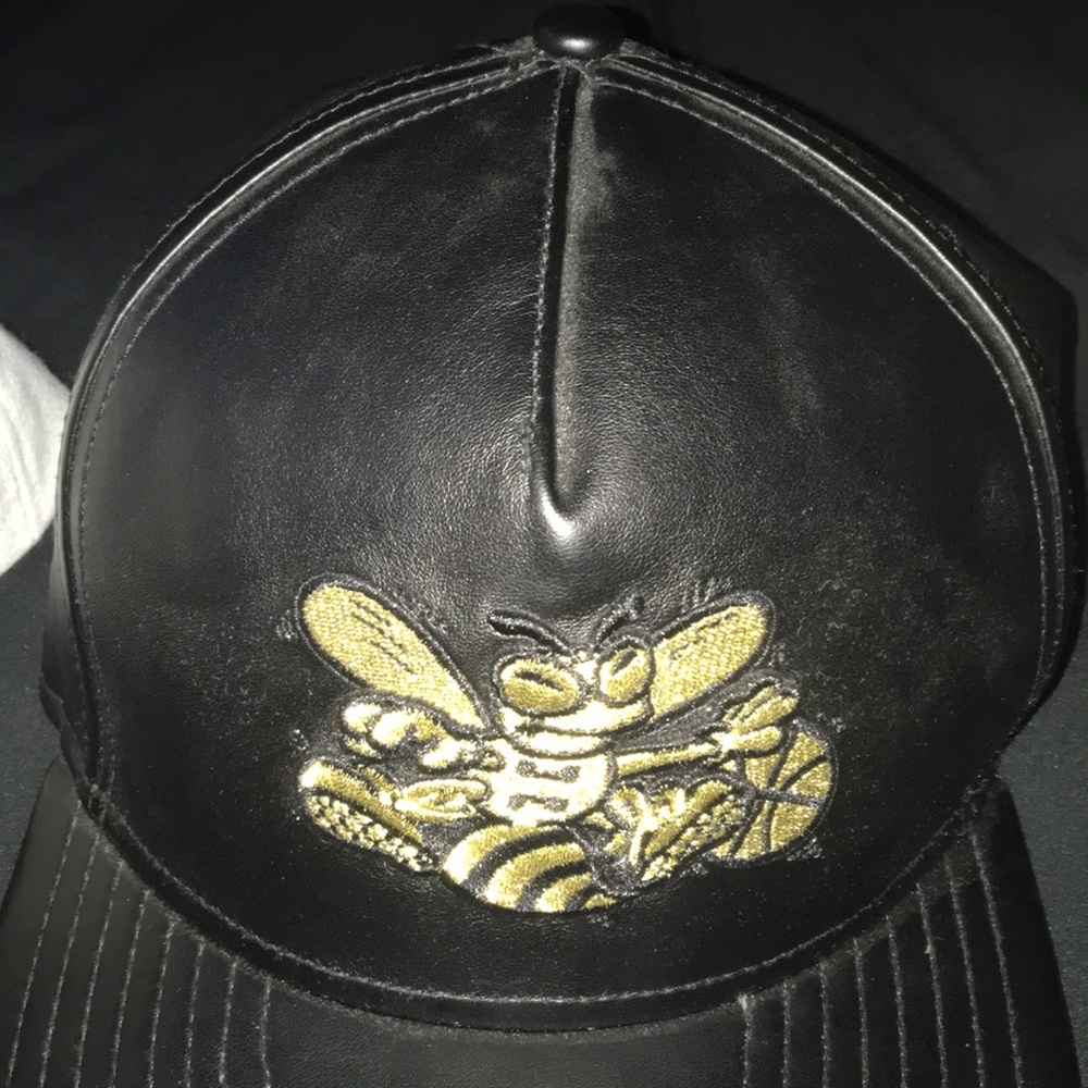Charlotte hornets Leather SnapBack